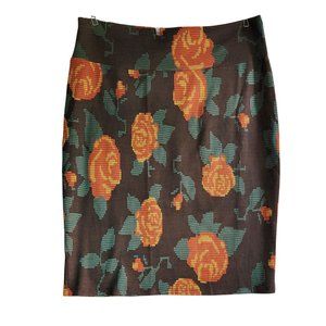 Fall Floral Pencil Skirt